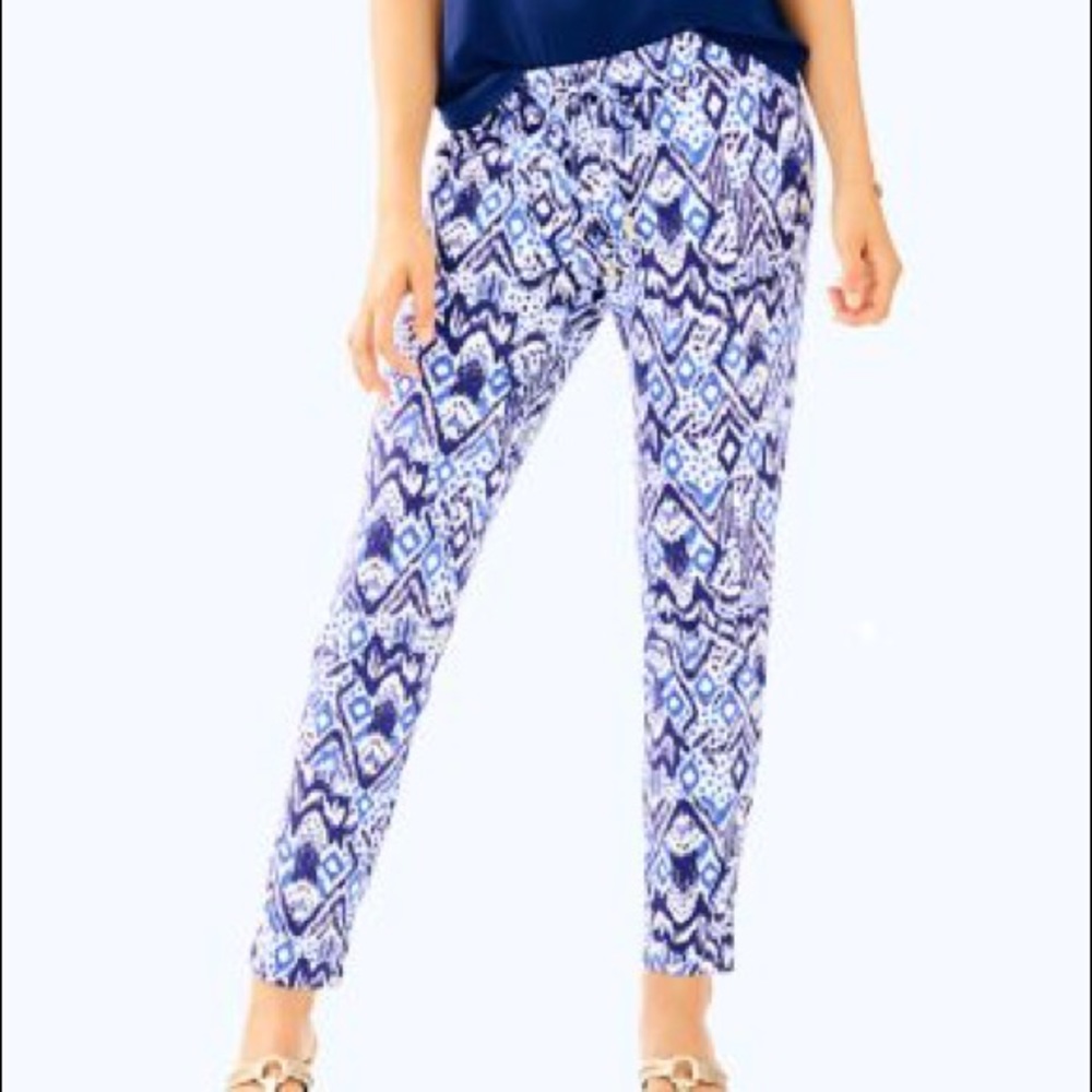 Lilly Pulitzer pull on ankle pants